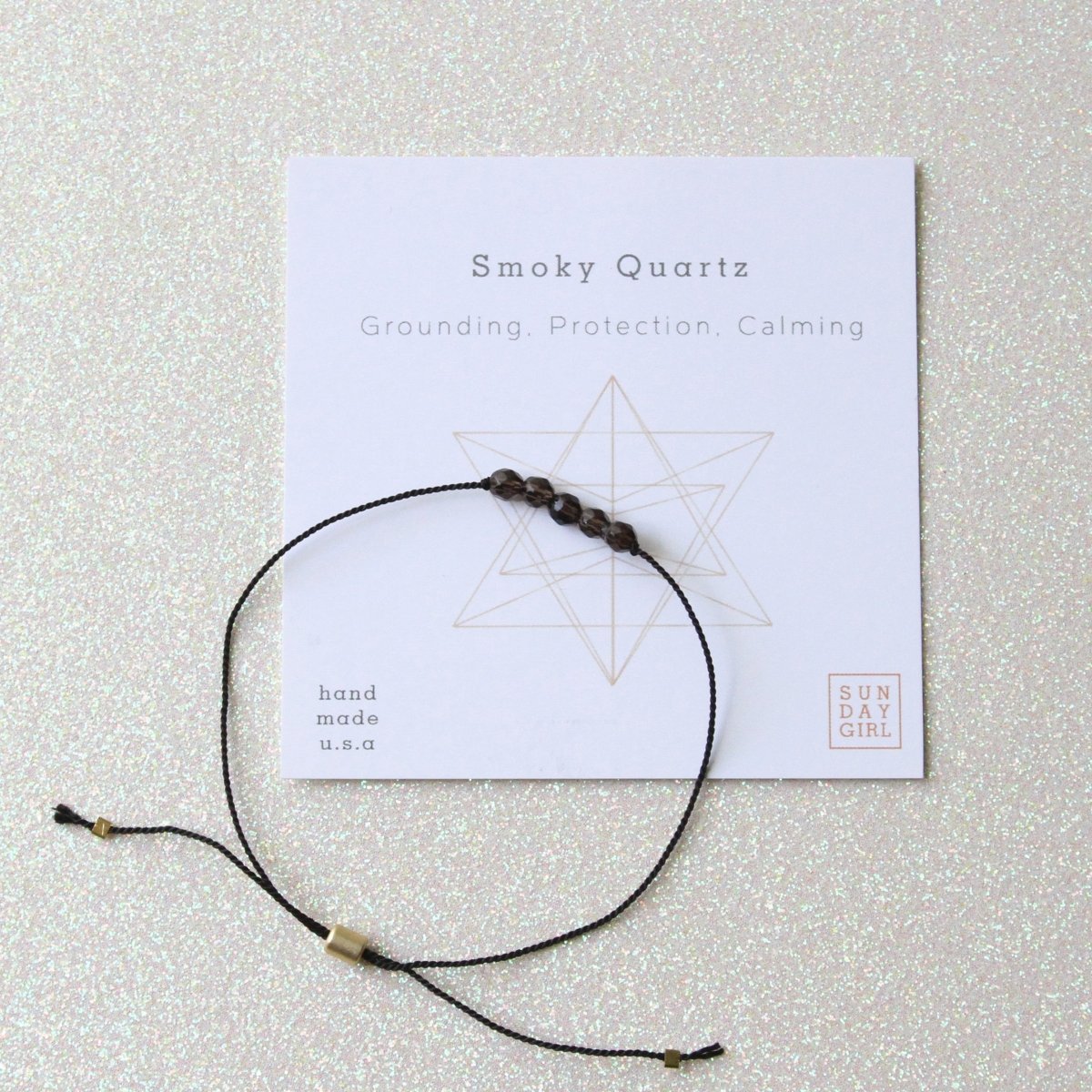 CGB - TOP | Crystal Intention Bracelet - Smoky Quartz - Sunday Girl by Amy DiLamarraBracelet