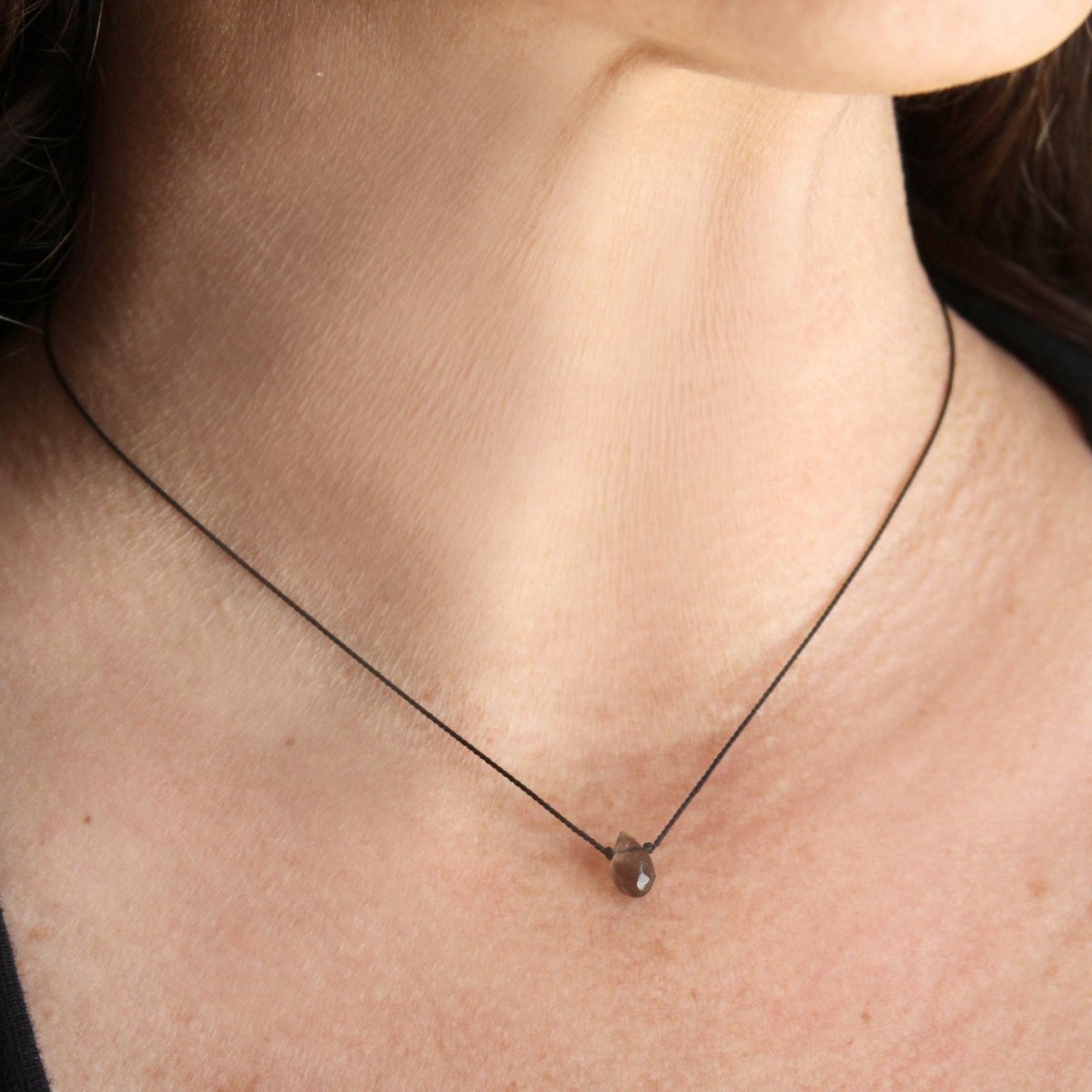 Crystal Intention Necklace - Smoky Quartz - Sunday Girl by Amy DiLamarraNecklace