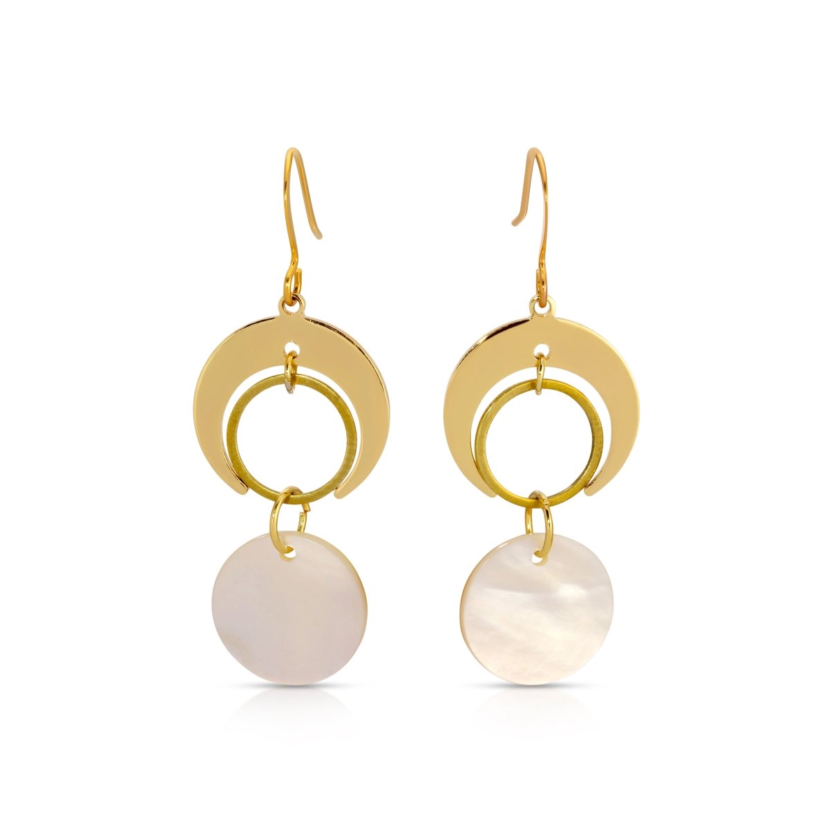 ER - 590 | Small Moon drop dangle earrings - Sunday Girl by Amy DiLamarraEarrings