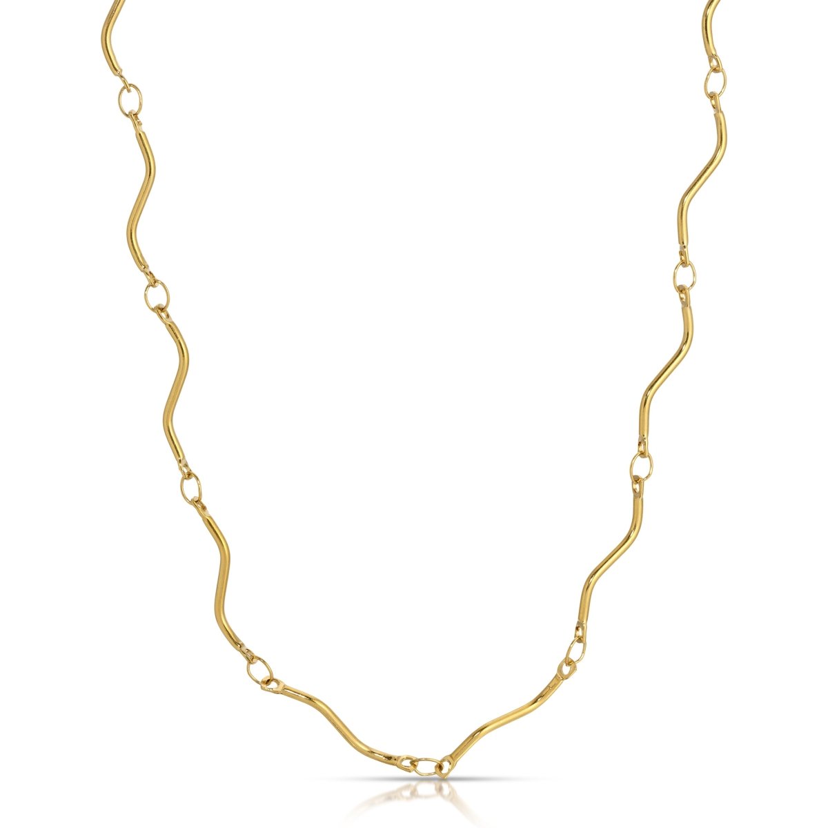 NK - 626 | Ribbon Chain twisted metal layering chain necklace - Sunday Girl by Amy DiLamarraNecklaces