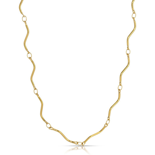 NK - 626 | Ribbon Chain twisted metal layering chain necklace - Sunday Girl by Amy DiLamarraNecklaces