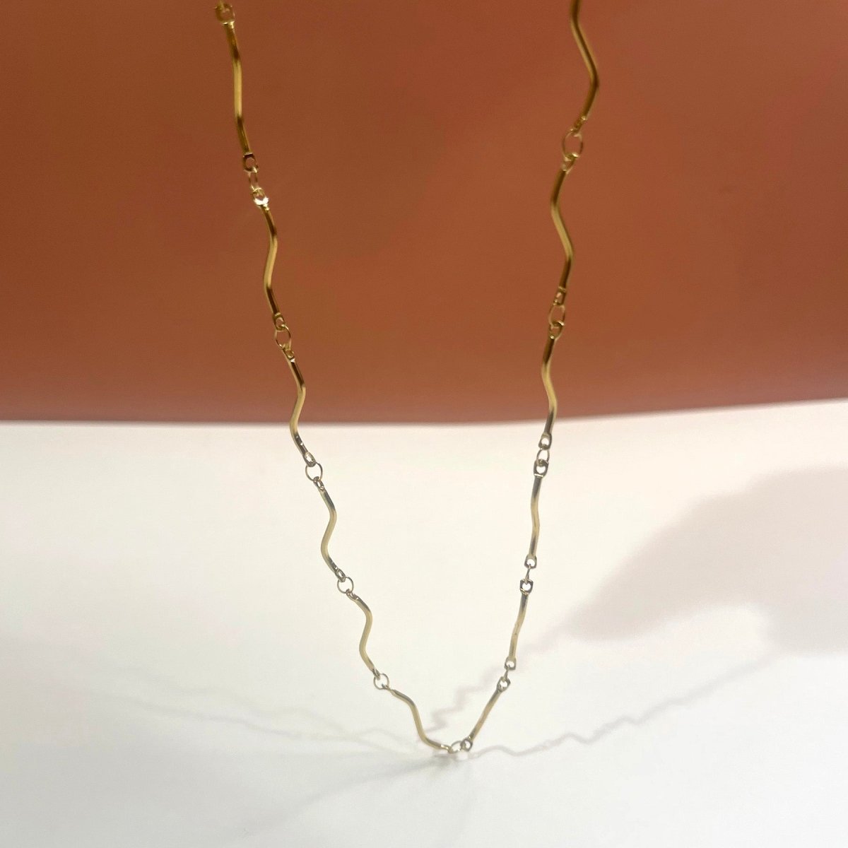 Ribbon Chain twisted metal layering chain necklace - Sunday Girl by Amy DiLamarraNecklaces